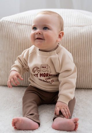 Mini Sweatshirt “Milky Morning” beige