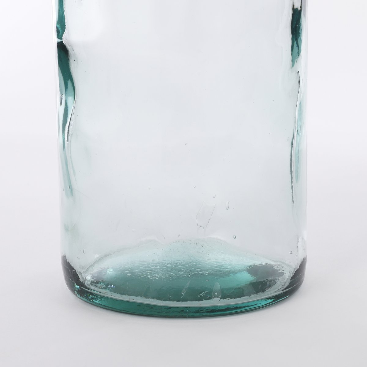 Vase - Flaschenform- H75 x Ø 18cm-recyceltes Glas -Transparent