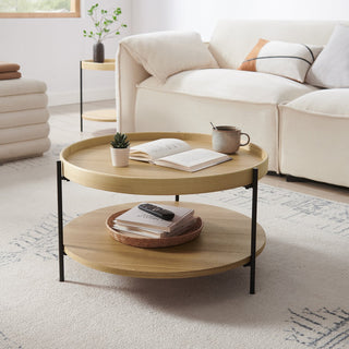 Couchtisch Ø 69 cm Eiche