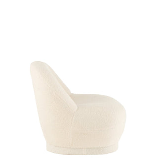 J-Line Zetel Teddy Bouclé – Samt – Weiß