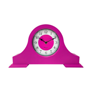 Uhr - Manteluhr - Neonrosa - 36x8,5x20 cm