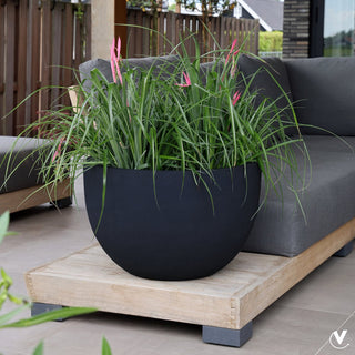 Louisiana Pflanzentopf Schwarz – moderne große Vase für Pflanzen & stilvolle Wohnaccessoires