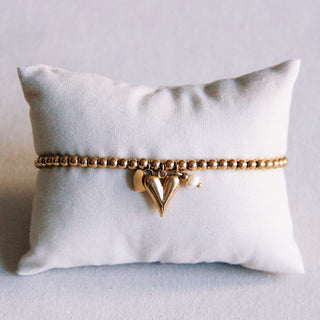 Perlenarmband mit Herzen – Bazou