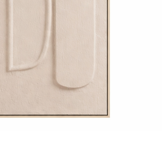 Moderne Wanddekoration Braun 90x30 cm – Vertikales Wandbild mit Relief | Mica Decorations