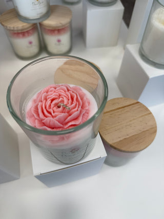 Duftkerze „Peony Blush“ – Sojawachs mit Pfingstrose & Coco Mademoiselle Duftnote