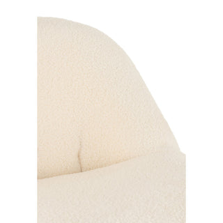 J-Line Zetel Teddy Bouclé – Samt – Weiß