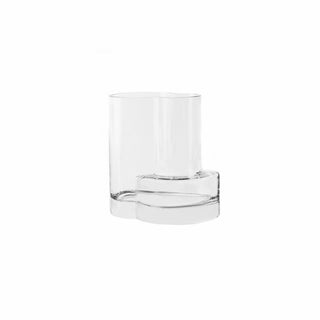 constructivist style modern vase, top design, FUSIO 25 clear glass