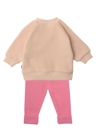 2tlg. Set mit Sweatshirt und Leggings "Let Love Bloom"