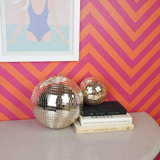 Weihnachtsdekoration - Weihnachtshänger - Discokugel - Schaumstoff - Gold - 25x25x25cm