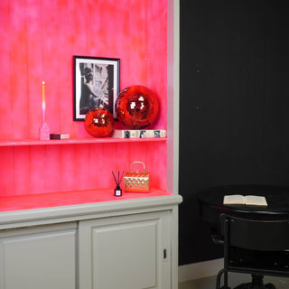 Christmas Decoration - Christmas Hanger - Discoball - Foam - Red - 20x20x20cm