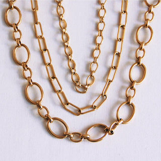 Chunky Chain Halskette Gold – Statement Kette aus Edelstahl
