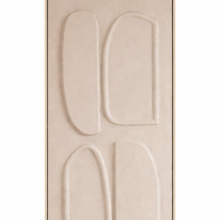 Moderne Wanddekoration Braun 90x30 cm – Vertikales Wandbild mit Relief | Mica Decorations