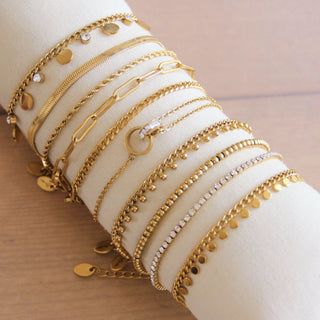 Kettenarmband aus Edelstahl – 17 + 5 cm verstellbar von Bazou