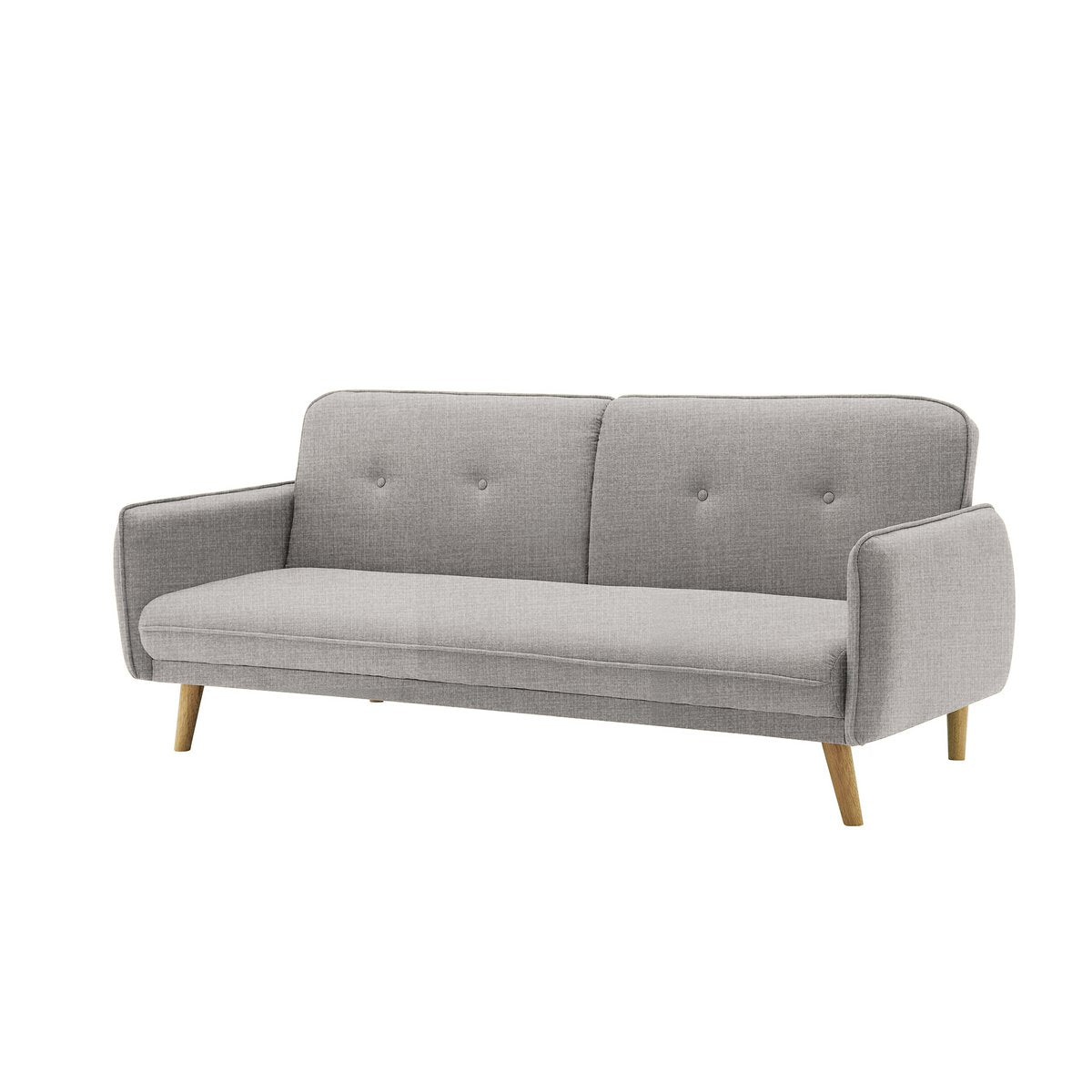 3-Sitzer Sofa Strukturstoff fein Hellgrau