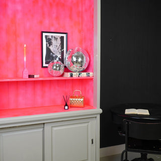 Weihnachtsdekoration – Weihnachtshänger – Discokugel – Schaumstoff – Silber – 30 x 30 x 30 cm