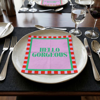 Papierservietten „Hello Gorgeous“ FSC – 3-lagig – 33 x 33 cm (20 St.)