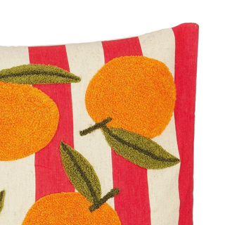 Dekokissen Orange 45x45 cm – Kissen mit Muster & Innenkissen | Mica Decorations Sofakissen Baumwolle für Wohnzimmer & Schlafzimmer