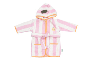 Baby-Bademantel Mandy Mandarine aus Frottee-Baumwolle