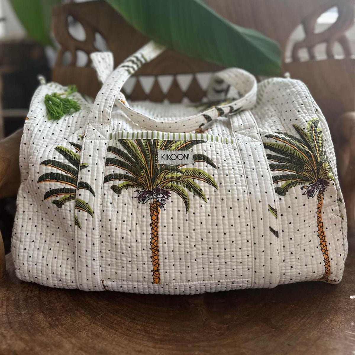 handgemachte Baumwolltasche "Palms"