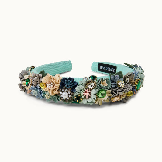 Haarreif Flower Turquoise