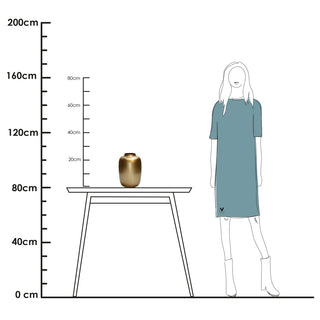 Glasvase „Artic Gold“ – Goldene Dekovase von Vase The World – In 4 Größen