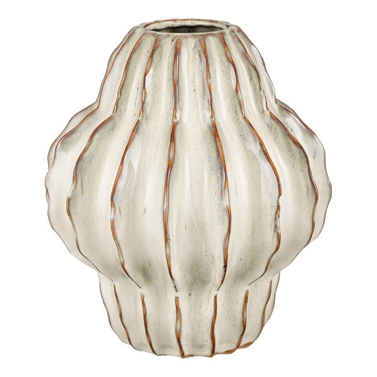 Altea Vase – H28 x Ø25 cm – Keramik – gebrochenes Weiß