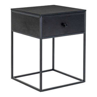 Vita Beistelltisch – schwarz, Stahl, 40 x 40 x 55 cm