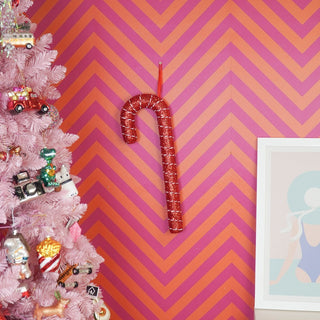 Weihnachtsdekoration – Zuckerstange – Schaumstoff – Rot – 52 cm