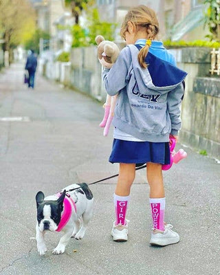 Superweiche Sportsocken für Kinder – nahtlos & bequem Größen 23/28 “Girl power”