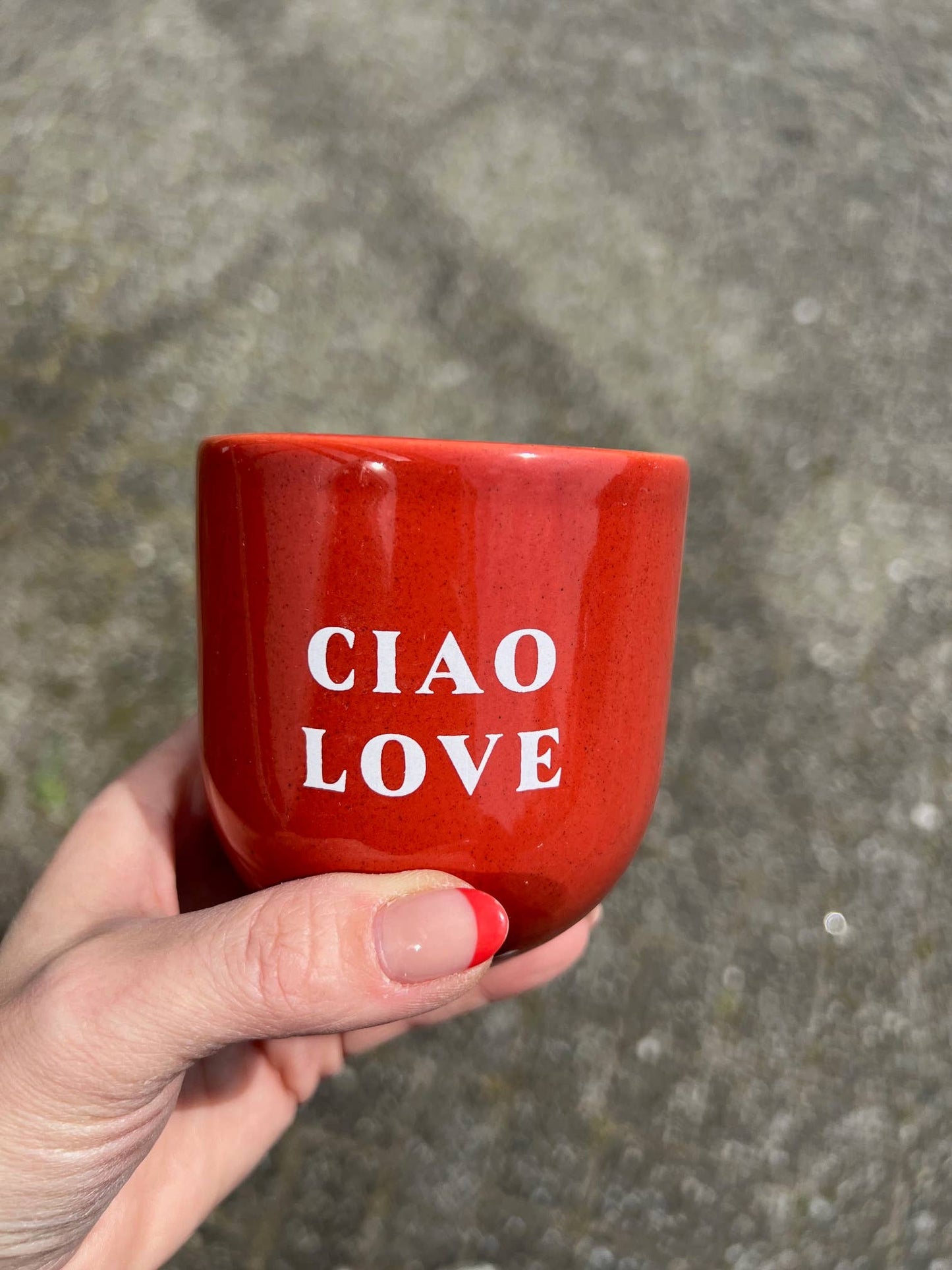 Kaffeebecher Keramik, CIAO LOVE