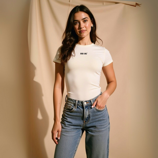 Slim Fit Longsleeve „GOOD GIRL / BAD HABITS“ – elastisch & figurbetont | GOOD GIRL BAD HABITS