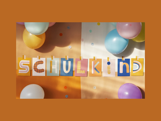 Schulkind Girlande Set