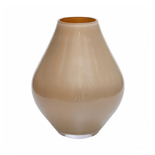 Glasvase Lesse Metallic Sand – Mundgeblasene Vase in Beige mit Metallic-Finish | Vase The World