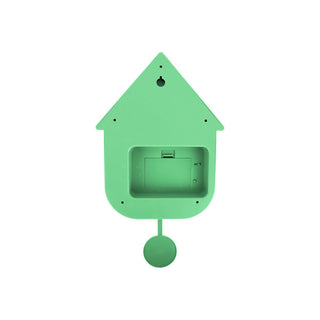 Karlsson Modern Cuckoo Kuckucksuhr Grün – Retro Design Wanduhr mit Kuckucksruf | 41 cm