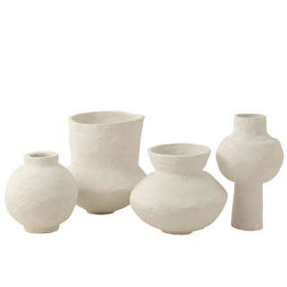 Pflanztopf Weiß aus Papier – Großer Deko-Blumentopf für Pflanzen & Blumen Ø30 cm