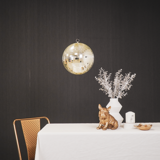 Weihnachtsdekoration - Weihnachtshänger - Discokugel - Schaumstoff - Gold - 25x25x25cm