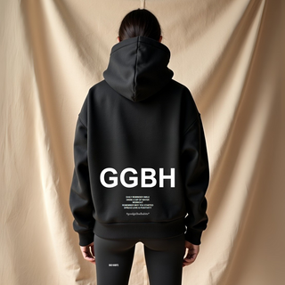 Oversized Boxy Fit Hoodie mit Rückprint – Statement Sweatshirt aus Bio-Baumwolle | GOOD GIRL BAD HABITS