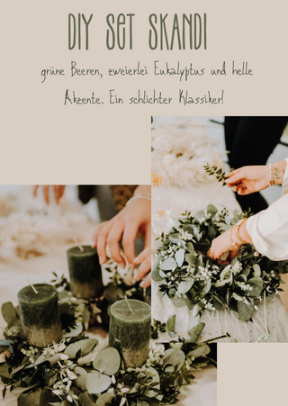 DIY-Set Adventskranz aus Trockenblumen – inkl. Materialien & Anleitung zum Selbermachen