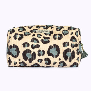 Handgemachte Kosmetiktasche "Blue Leo"