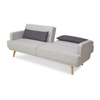 3-Sitzer Sofa Webstoff Grau