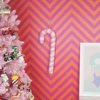 Dekoration - Zuckerstange - Schaumstoff - Rosa - 52cm