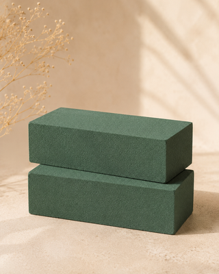 Steckmasse grün im 2er-Set – Floral Foam Ziegel für Trockenblumen & DIY-Deko