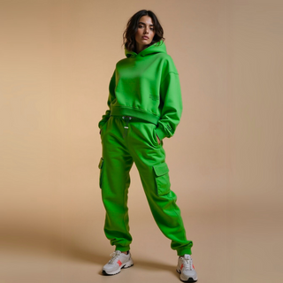 Crop Hoodie "TWENTY YEARS FROM NOW" - White