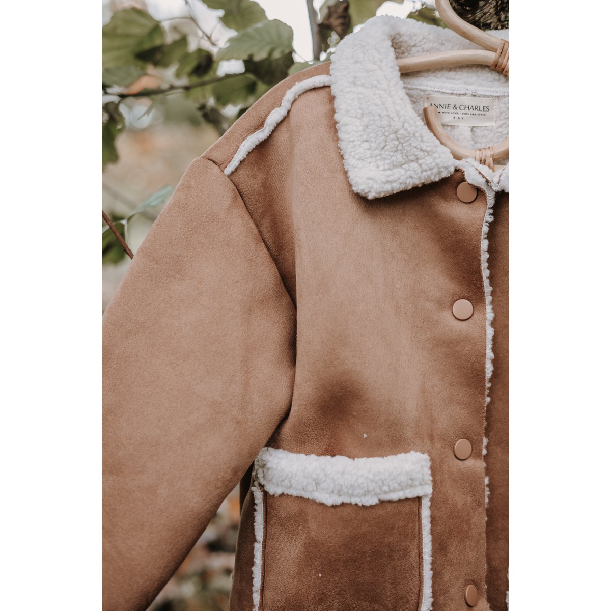 Annie & Charles® children's lambskin jacket