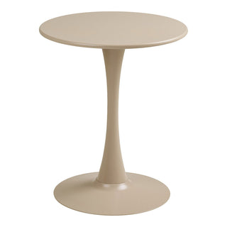 Bistrotisch Meira Taupe Ø60 cm – moderner Stahltisch für Balkon, Terrasse & Küche – stilvolle Wohnaccessoires