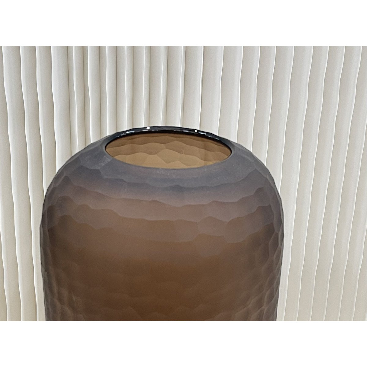 Handgefertigte Vase (Große Schokolade)