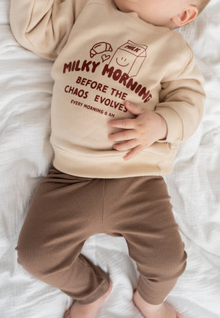 Mini Sweatshirt “Milky Morning” beige