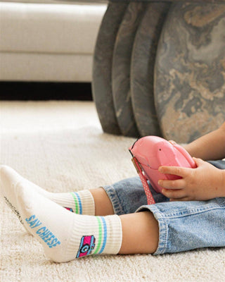 Retro Socken Kollektion – Lustige Baumwollsocken mit Kamera