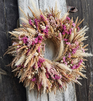 DIY Pampasgras Kranz Workshop „Wild Bloom“ – moderner Trockenblumen Kranz selber machen (ca. 30 cm)