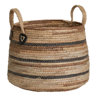 Korb "Erba" Bananenblatt natur 2er Set